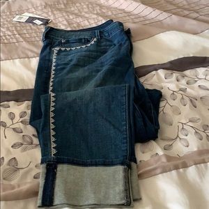 NYDJ Alina wise cuff ankle jean 18W